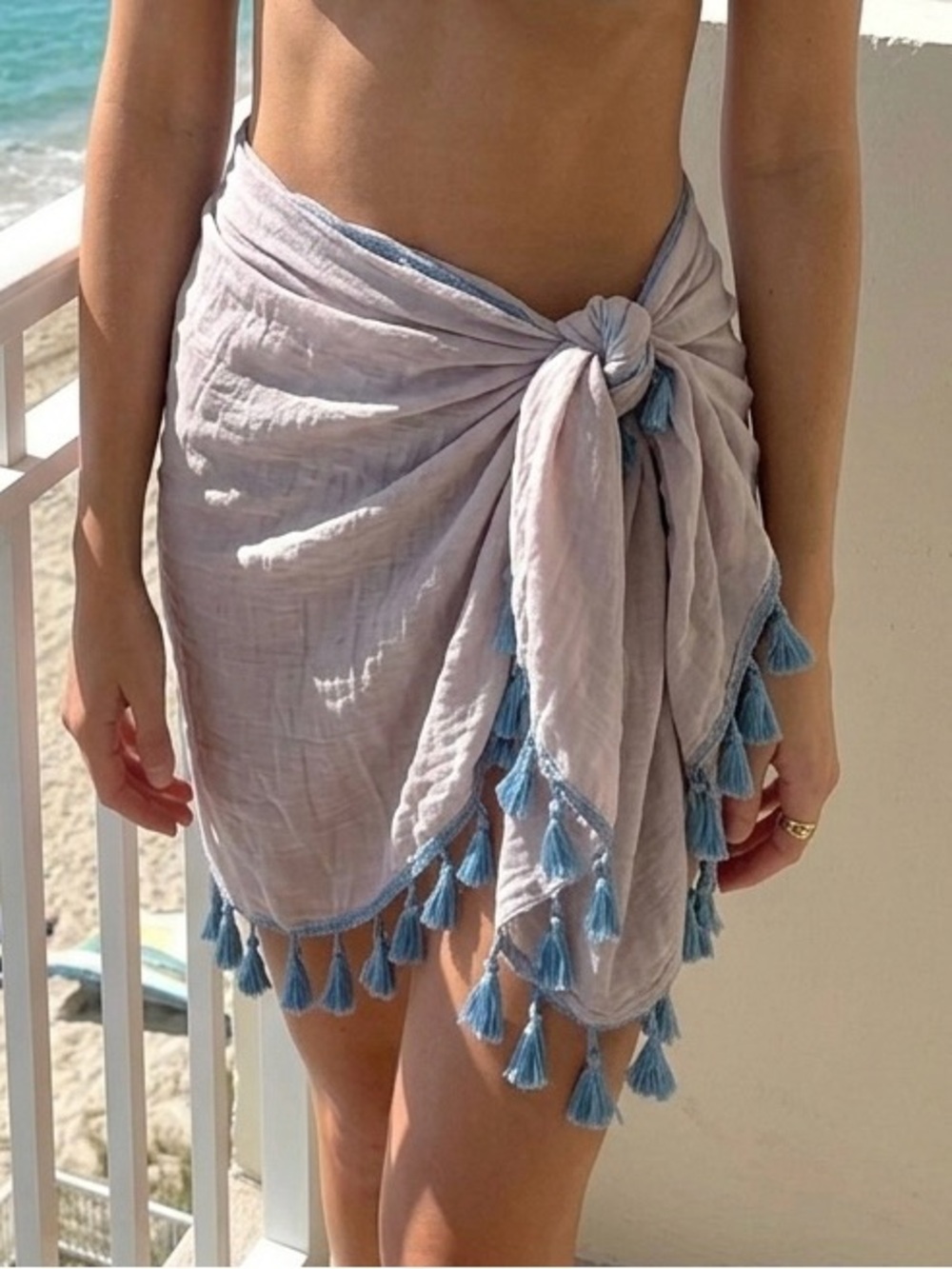 Bohemian tassel wrap